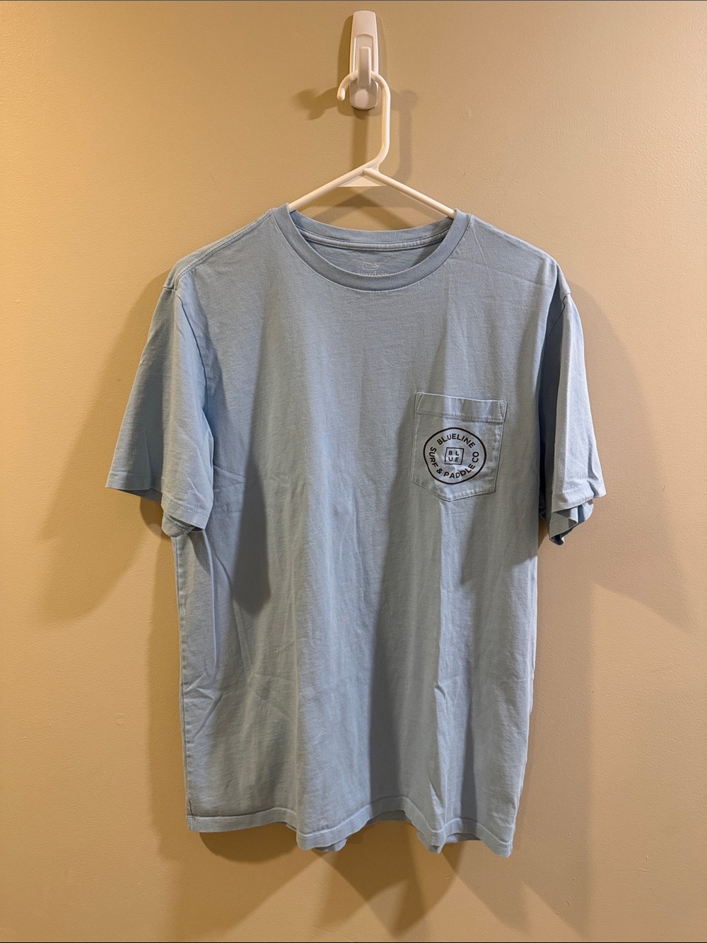 Vineyard Vines Light Blue Short-Sleeve Pocket Tee